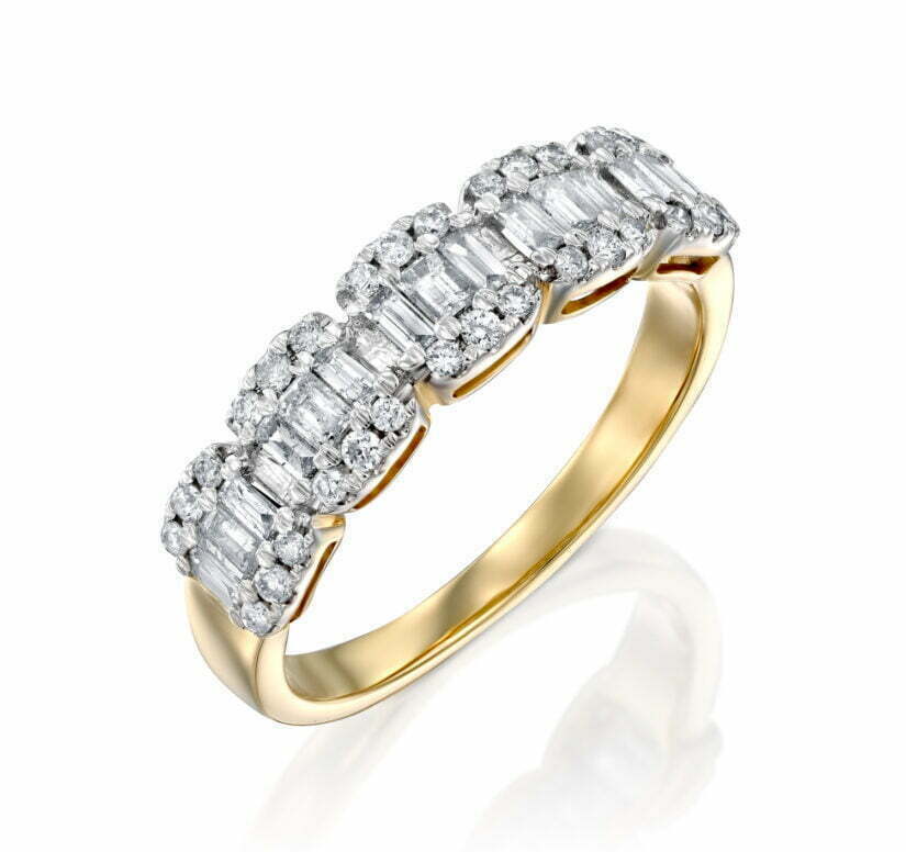 טבעת יהלומים, זהב 14K משובצת 0.50 קראט יהלומים, דגם RDRA9055
