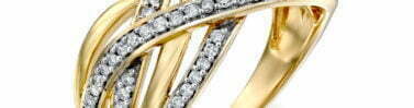 טבעת יהלומים, זהב 14K משובצת 0.25 קראט יהלומים, דגם RDRF13072