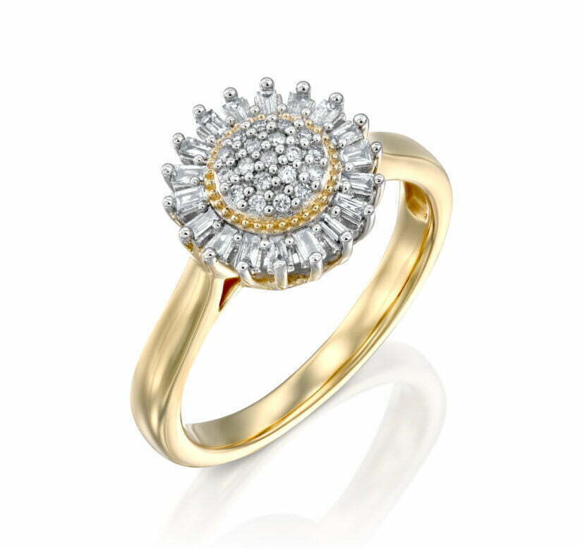 טבעת יהלומים, זהב 14K משובצת 20.0 קראט יהלומים, דגם RDRF17719