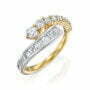 טבעת יהלומים, זהב 14K משובצת 0.75 קראט יהלומים, דגם RDSRF15854