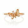 טבעת יהלומים פרפר, זהב 14K משובצת יהלומים, דגם RD2018