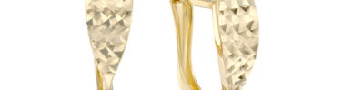 עגילי זהב 14K, דגם E-CAS0376-3