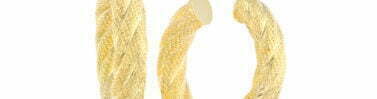 עגילי חישוק, 14K זהב, קוטר פנימי 15 מ"מ, דגם E01-OBC83699-15