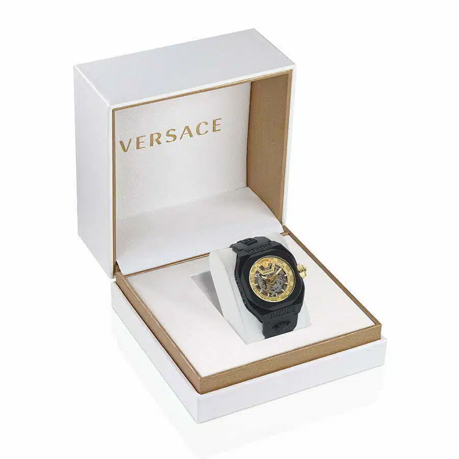 שעון אוטומטי Versace מקולקציית V-LEGEND SKELETON , שעון יוניסקס ,דגם VE7L00123