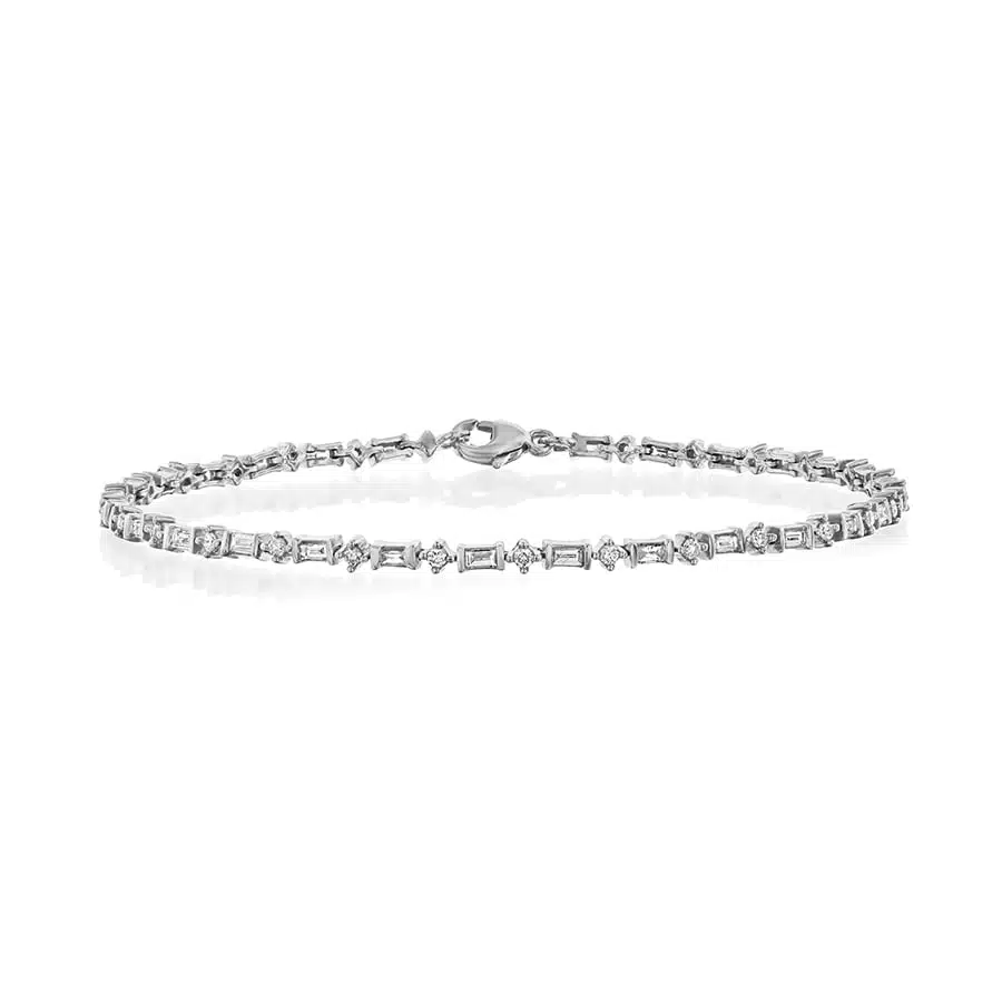 צמיד טניס יהלומים, זהב 14k, משובץ 1.00 קראט יהלומים, דגם BDBF4038