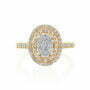 טבעת יהלומים, זהב 14K משובצת 0.55 קראט יהלומים, דגם RD3925