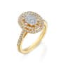טבעת יהלומים, זהב 14K משובצת 0.55 קראט יהלומים, דגם RD3925