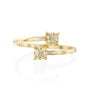 טבעת יהלומים, זהב 14K משובצת 0.01 קראט יהלומים, דגם RD554
