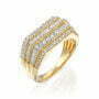 טבעת חותם יהלומים לגבר, זהב 14K, משובצים 1.50 קראט יהלומים, דגם RDMRN0089
