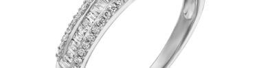 טבעת יהלומים, זהב 14K משובצת 0.34 קראט יהלומים, דגם RDSRA15215