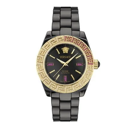 שעון Versace יהלומים מקולקציית DV ONE_AUTOMATIC , שעון יוניסקס ,דגם VE6B00623