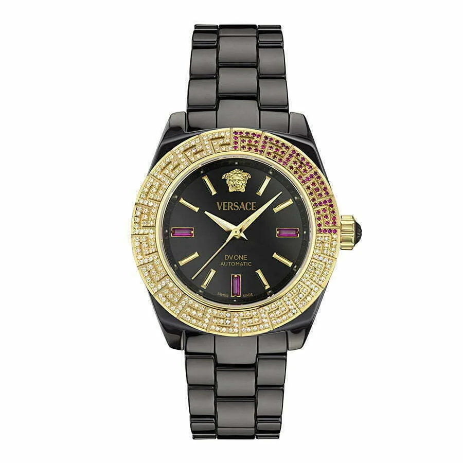 שעון Versace יהלומים מקולקציית DV ONE_AUTOMATIC , שעון יוניסקס ,דגם VE6B00623
