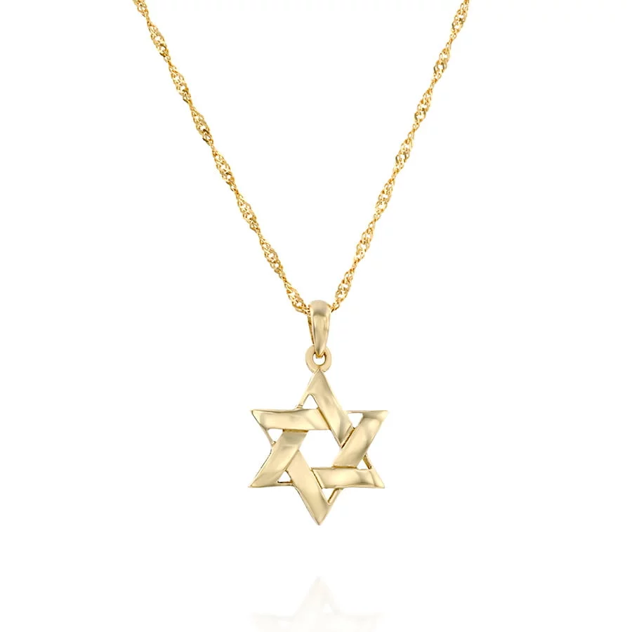 תליון מגן דוד, 14K זהב, דגם P3184B