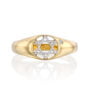טבעת מגן דוד משובצת יהלומים, זהב 14K,דגם RD2279