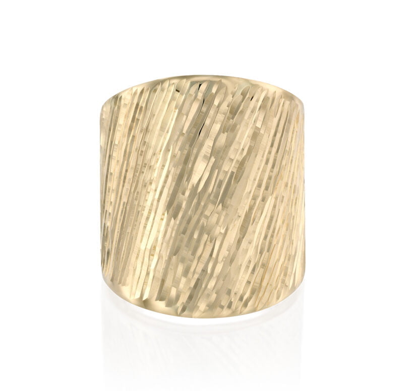 טבעת זהב בעיצוב מודרני, זהב 14K, דגם R2185355-01AFX253