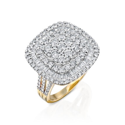 טבעת יהלומים, זהב 14K משובצת 2.62 קראט יהלומים, דגם RDSRF30902