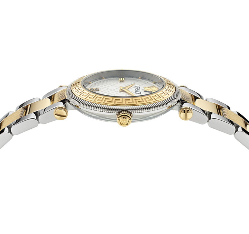 שעון Versace מקולקציית REVE, שעון לאישה מגיע עם עגילים תואמים של Versace ,דגם VE8B00724