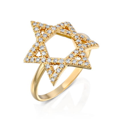טבעת יהלומים, זהב 14K, משובצת 0.28 קראט יהלומים, דגם RD2837