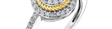 טבעת יהלומים, זהב 14K משובצת 0.50 קראט יהלומים, דגם RDSRF25583