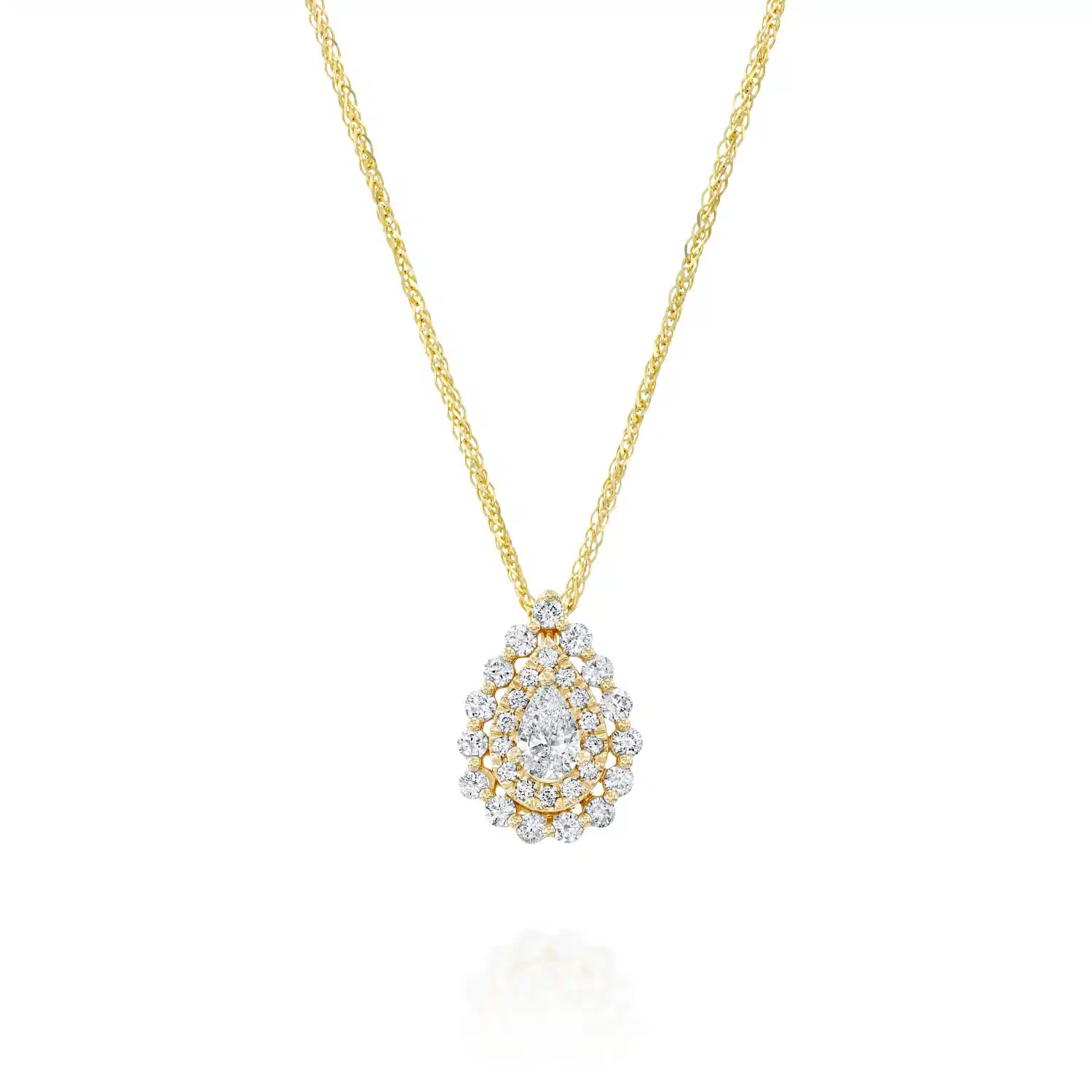 תליון יהלומים ,זהב 14K משובץ 0.50 קראט יהלומים, דגם PDPF15736