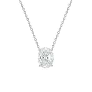 שרשרת יהלומי מעבדה, זהב 14K, משובצת 2.00 קראט יהלומים, דגם PDL200OV-CD4105