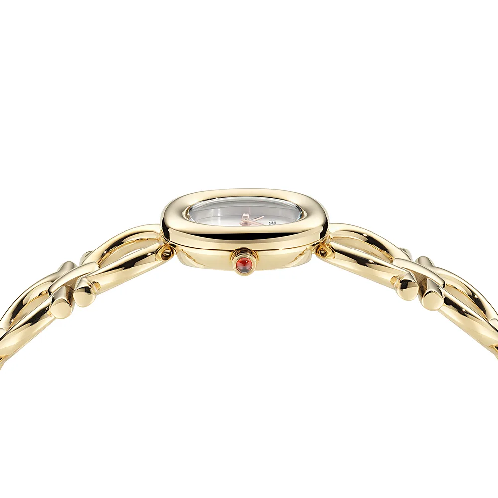 שעון Ferragamo מקולקציית Double Gancini Jewel עם יהלומים, שעון לאישה ,דגם SFZA01125