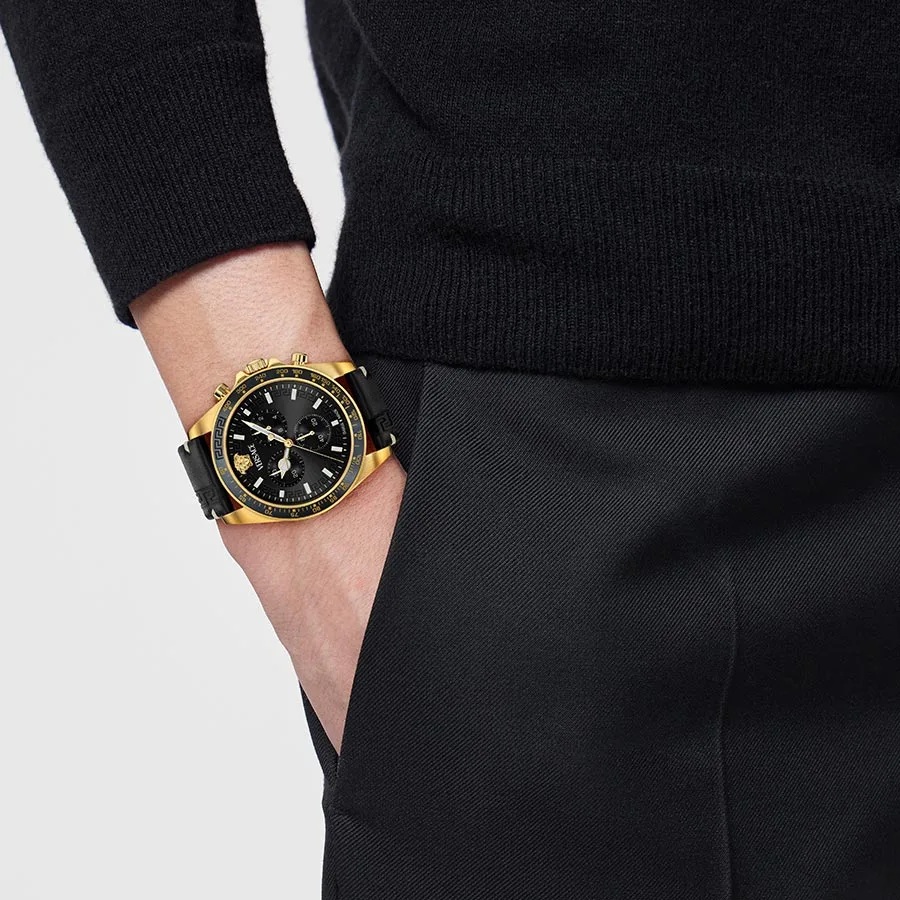 שעון Versace מקולקציית Greca Chrono Wave, שעון לגבר ,דגם VE0H00225