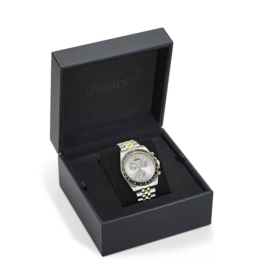 שעון Versace מקולקציית Greca Chrono Wave, שעון לגבר ,דגם VE0H00725
