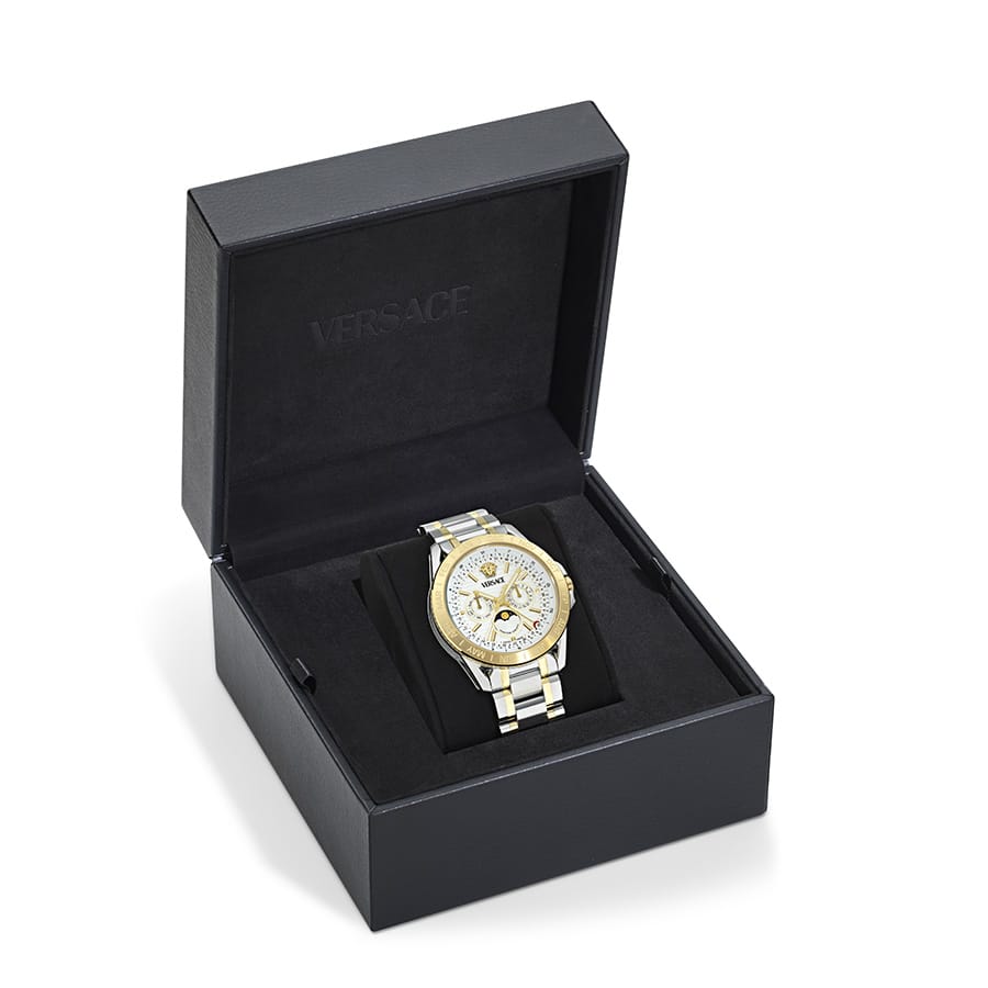 שעון Versace מקולקציית V – Galaxy Moonphase, שעון לגבר ,דגם VE0K00225