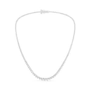 שרשרת יהלומי מעבדה, זהב 14K, משובצת 10.00 קראט יהלומים, דגם CDLNC03634