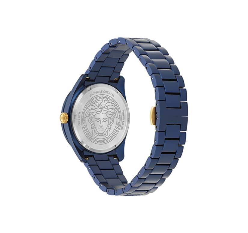 שעון Versace מקולקציית V-Dome Aluminum Bracelet Watch, שעון יוניסקס ,דגם VE0M00325