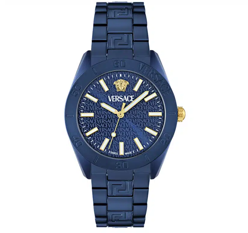 שעון Versace מקולקציית V-Dome Aluminum Bracelet Watch, שעון יוניסקס ,דגם VE0M00325