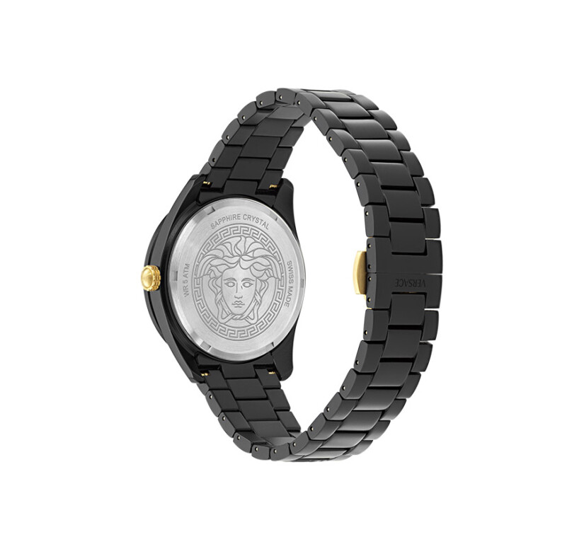 שעון Versace מקולקציית V-Dome Aluminum Bracelet Watch, שעון יוניסקס ,דגם VE0M00425