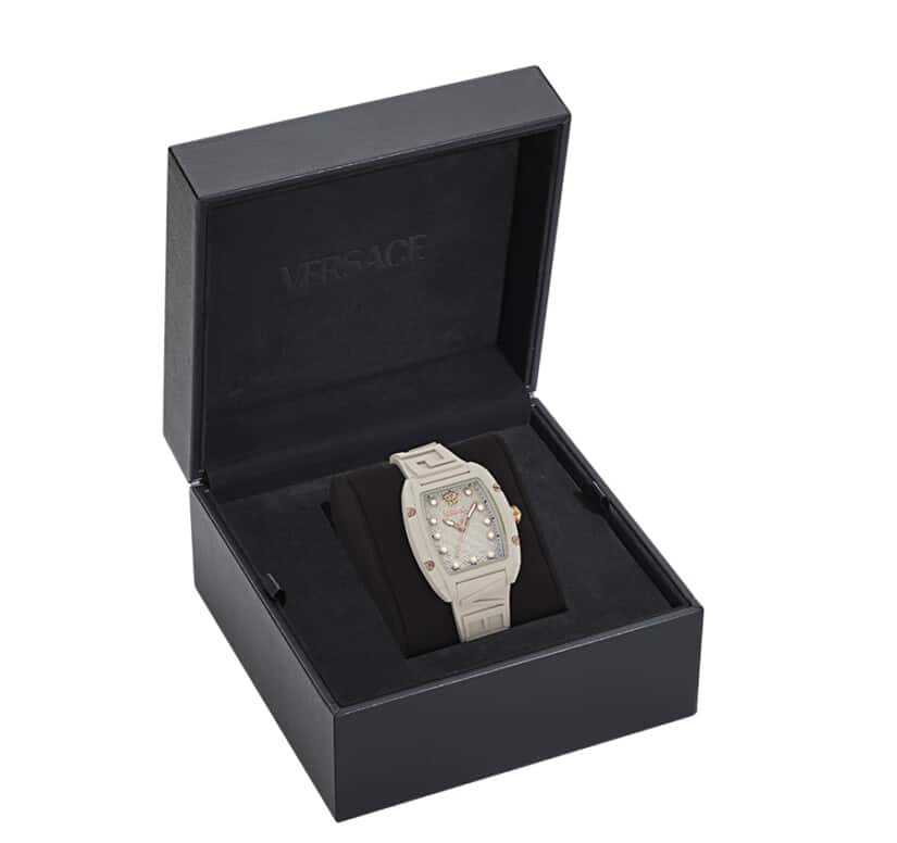 שעון Versace מקולקציית Dominus Ecoceramic, שעון יוניסקס ,דגם VE0N00225