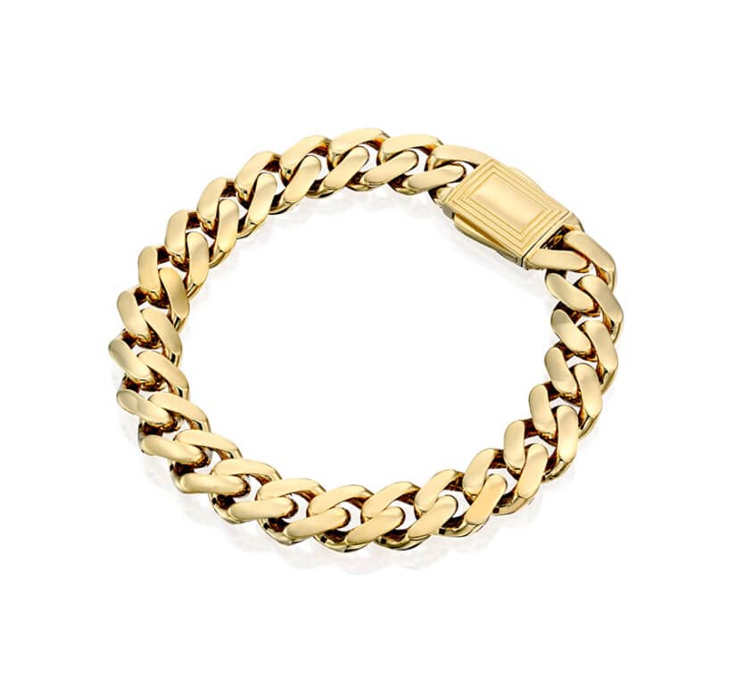 צמיד זהב לגבר, זהב 14K, דגם B-CDG0132