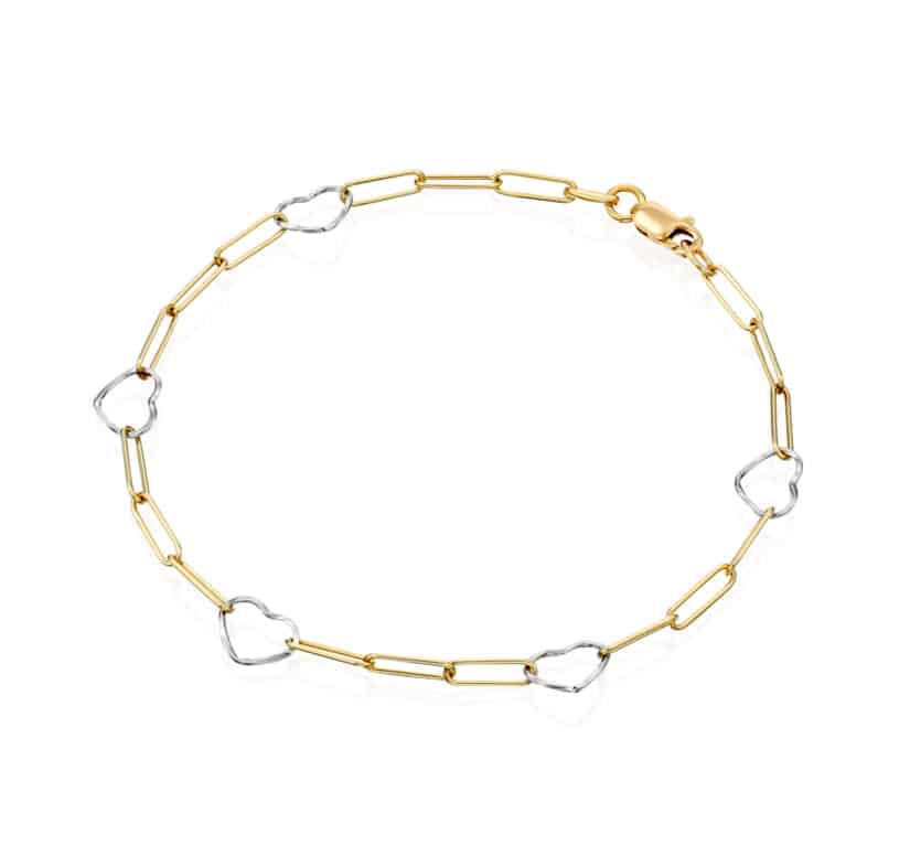 צמיד זהב חוליות, מזהב 14K, דגם B16-BR4330