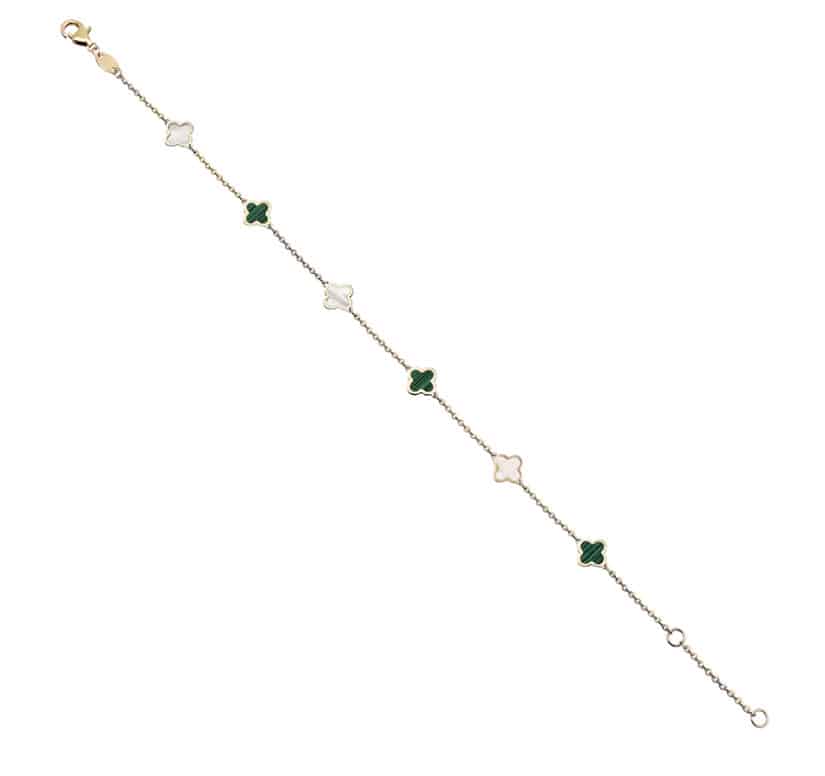 צמיד אבני חן, זהב 14K, דגם B277-283501ML-MP