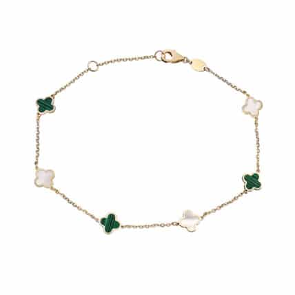 צמיד אבני חן, זהב 14K, דגם B277-283501ML-MP