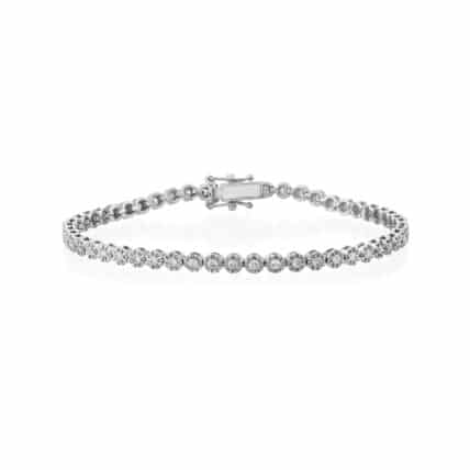 צמיד טניס יהלומים, זהב 14K, משובצת 1.00 קראט יהלומים, דגם BDSBT01132