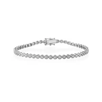צמיד טניס יהלומים, זהב 14K, משובצת 1.00 קראט יהלומים, דגם BDSBT01132
