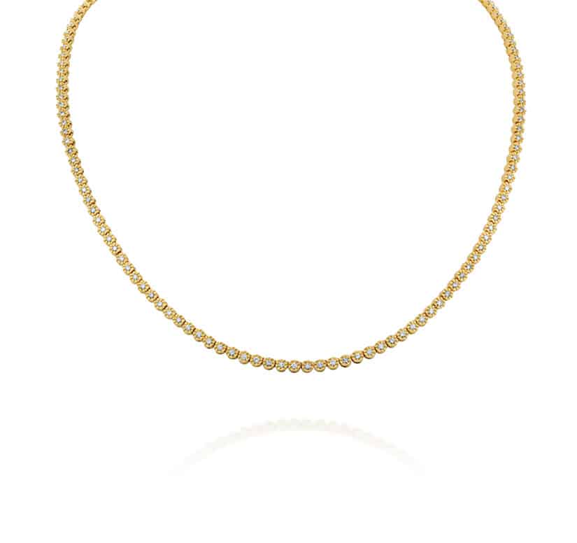 שרשרת יהלומים ,זהב 14K משובץ 2.50 קראט יהלומים, CDSNR00384