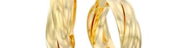 עגילי זהב 14K , דגם  E121-15850023117Y