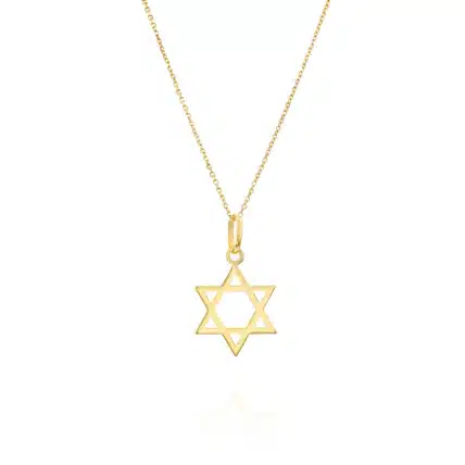 תליון מגן דוד עשוי מזהב 14K, דגם P34-B0119