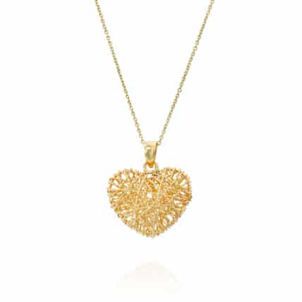 תליון זהב בצורת לב, 14K זהב, דגם P409-CO2022