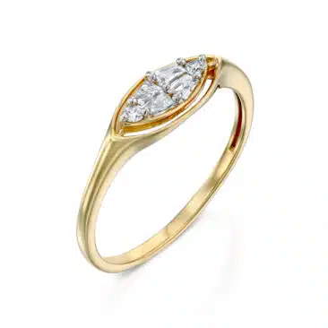 טבעת יהלומים, זהב 14K משובצת 0.21 קראט יהלומים, דגם RDSRF31758