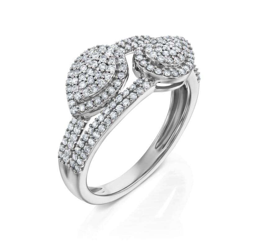 טבעת יהלומים, זהב 14K משובצת 0.50 קראט יהלומים, דגם RDSRF31962