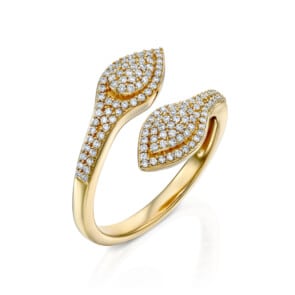 טבעת יהלומים, זהב 14K משובצת 0.40 קראט יהלומים, דגם RDSRF31969