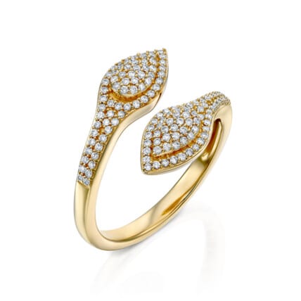 טבעת יהלומים, זהב 14K משובצת 0.40 קראט יהלומים, דגם RDSRF31969