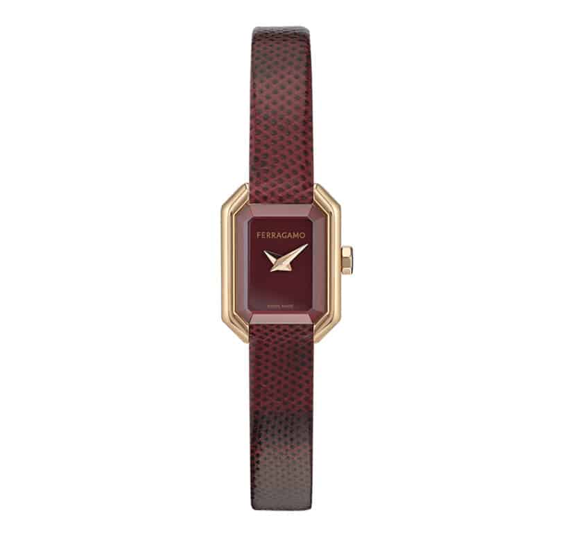 שעון Ferragamo מקולקציית CRYSTAL TANK PETITE, שעון לאישה ,דגם SFTI00225