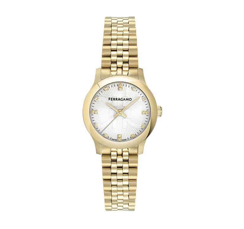 שעון Ferragamo עם יהלומים מקולקציית DUO, שעון לאישה ,דגם SFTY00425